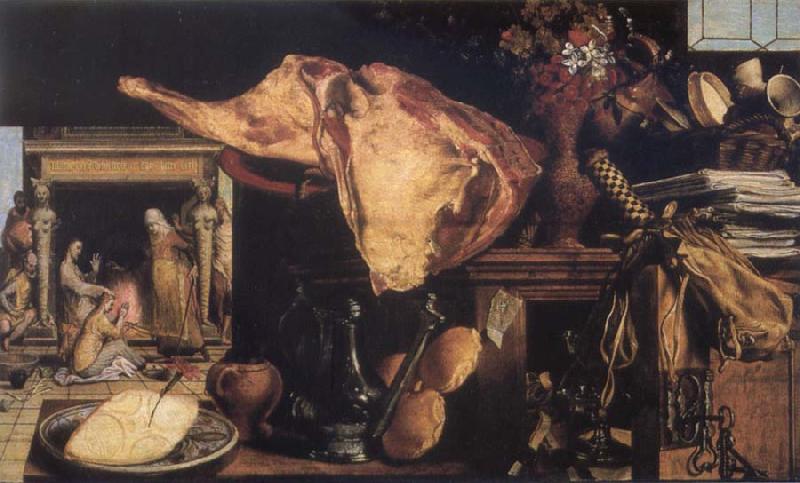 Pieter Aertsen Vanitas still-life in the background Christ in the House of Mary and Martha France oil painting art